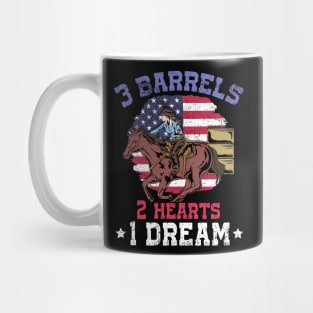 3 Barrels 2 Hearts 1 Dream I Horseback Riding Mug